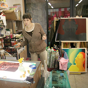 シルクスクリーン教室風景